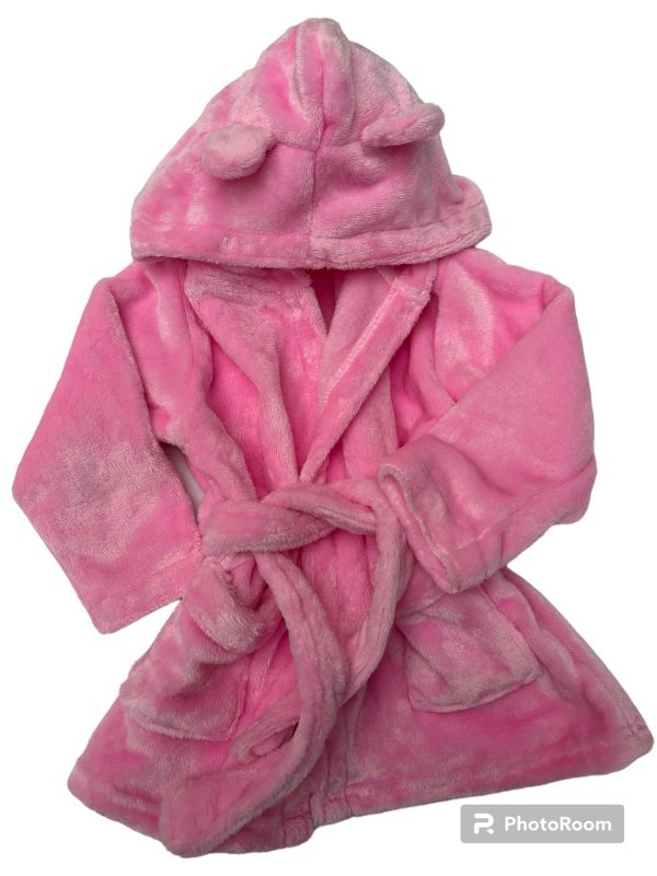 Baby Bow Fleece Robe - Image 3