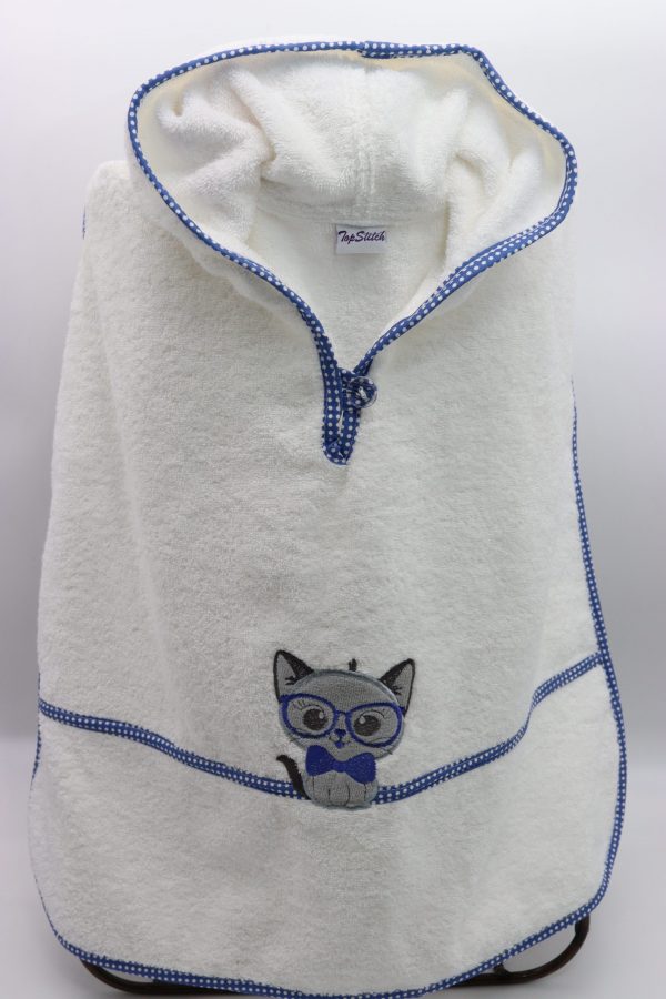 Kids Towelling Poncho - Image 3